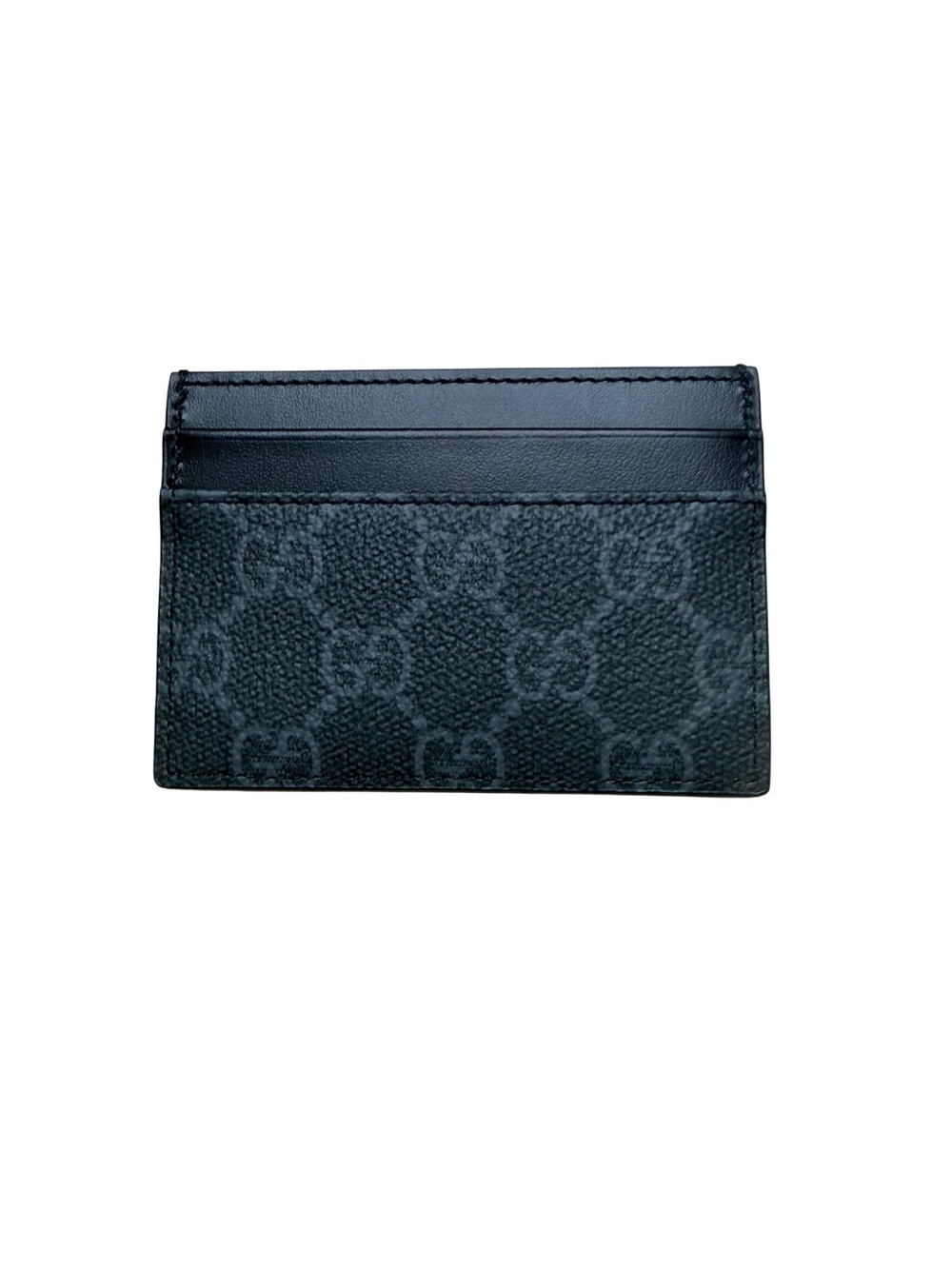 Gucci Black GG Canvas Card Case NWOT